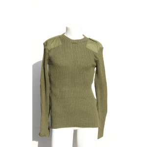 British Army Wool Olive Green Jumper
