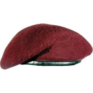 British Army Wool Beret Maroon