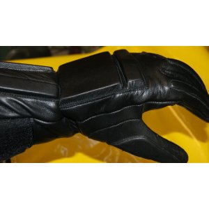 British Army Police Riot Leather Gloves Gauntlets