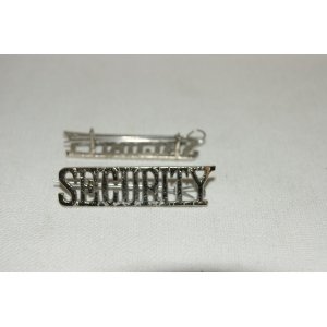 Security Shoulder Titles Pair