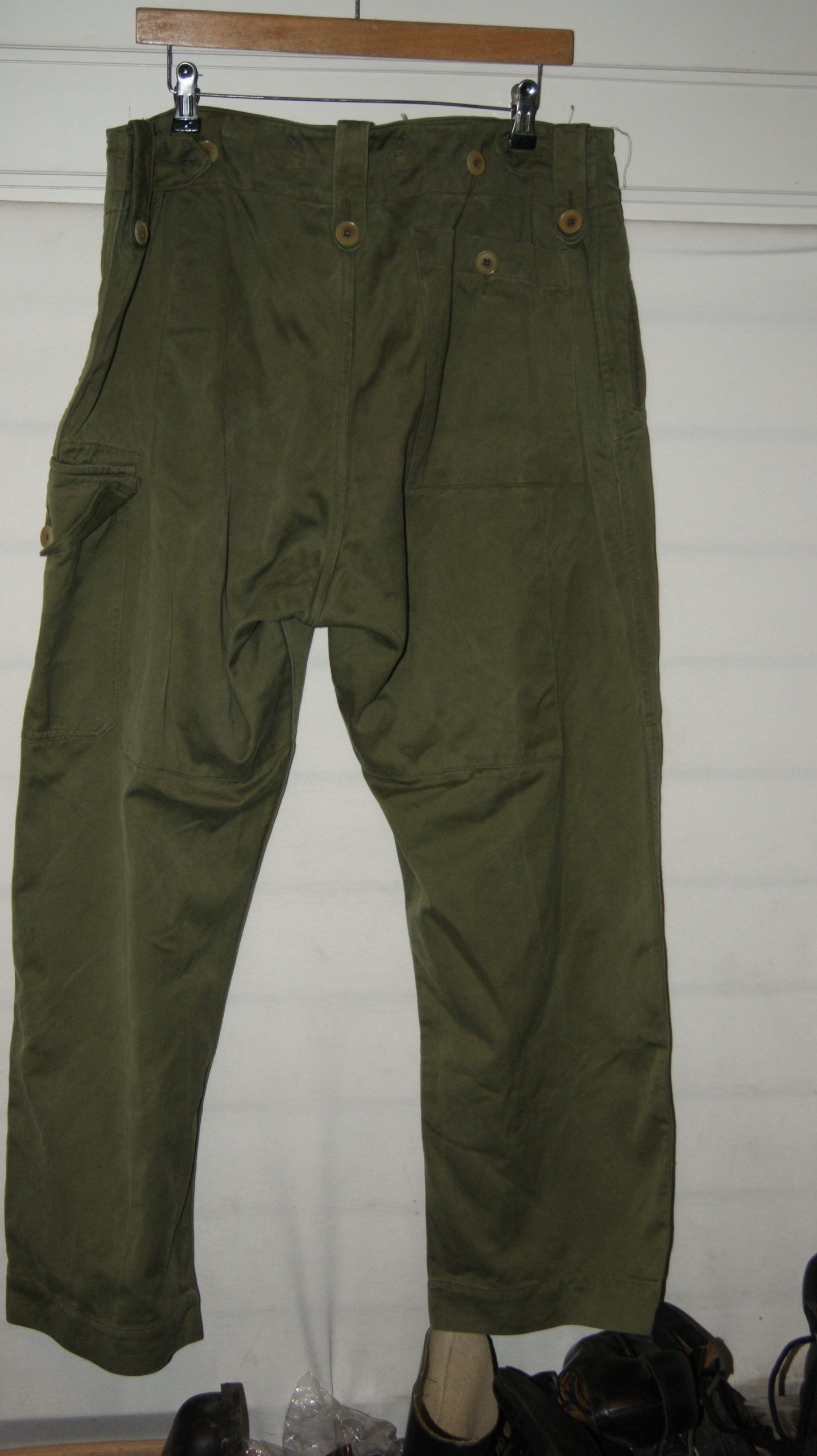 British Army 1952 Pattern Olive Green Trousers Rare - Army Shop