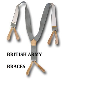 British Army Grey Braces