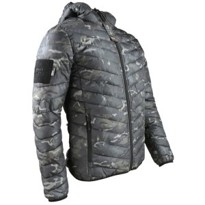 Army Military Black Camo/ Black Reversible Padded Jacket