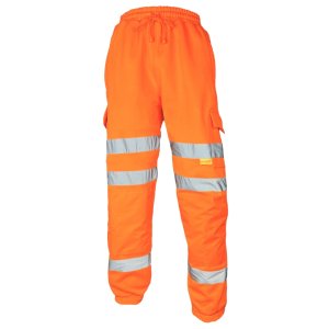 Hi Vis Thermal Orange Joggers Trousers