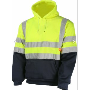 Hi vis Thermal Yellow/ Navy Hoody Hoodie